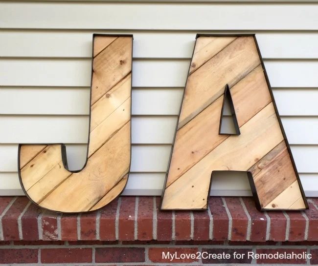Handmade rustic industrial letters -- so much easier to make than it looks like! These were practically FREE
