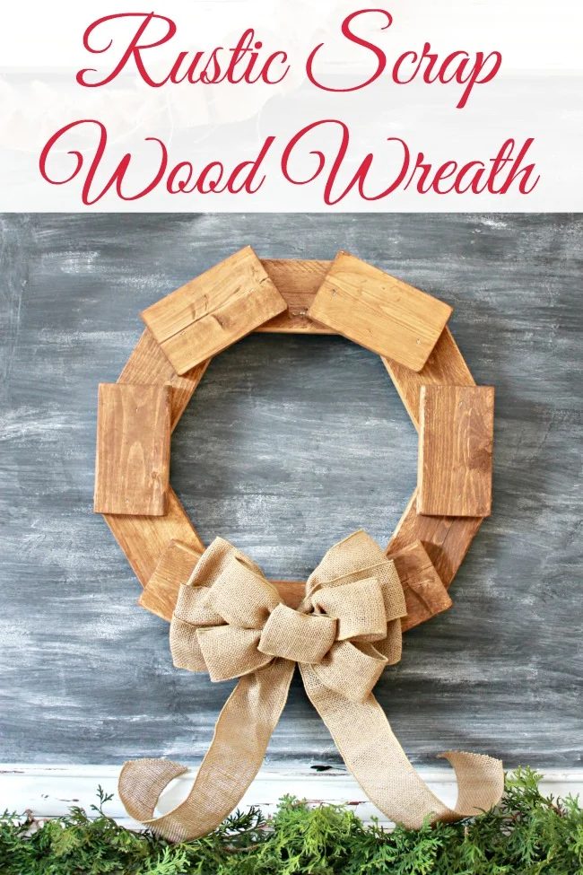 Rustic Scrap Wood Wreath walkthrough | Mom4Real for @Bekob #winter #decorating