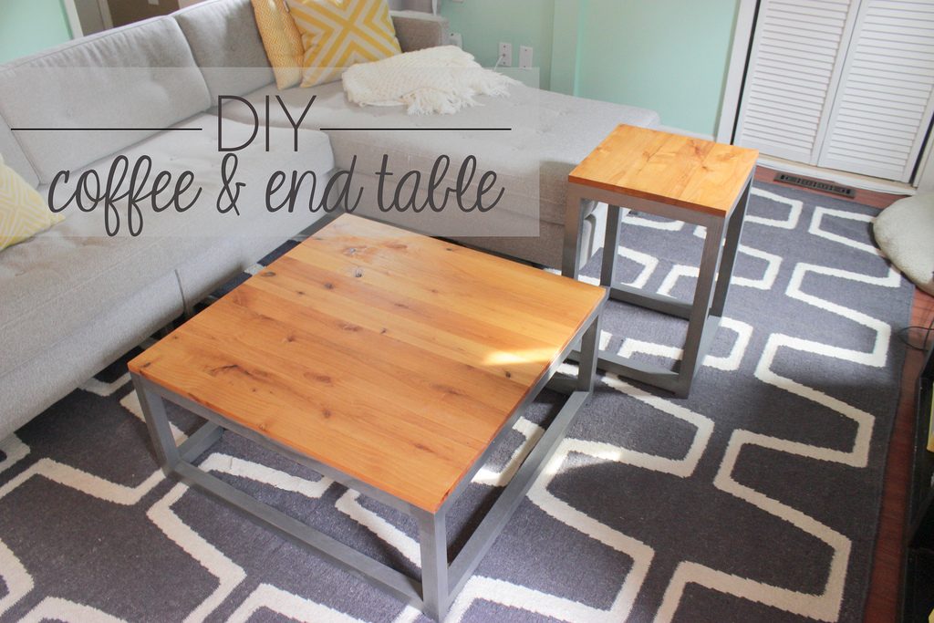 Handmade modern coffee table and end table, Home Coming featured on Bekob