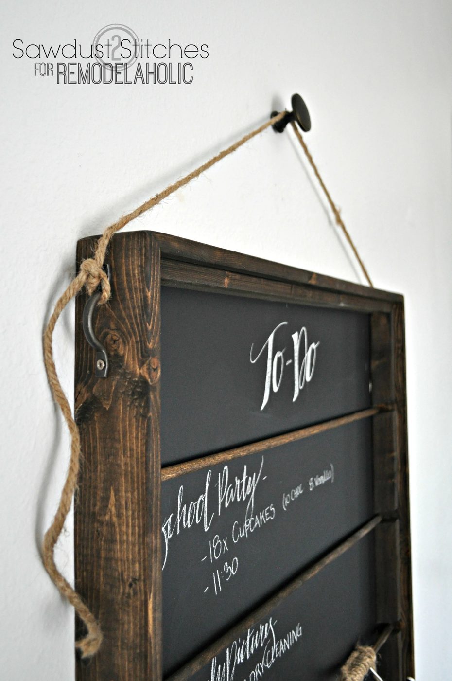 chalkboard organizer for Bekob.com