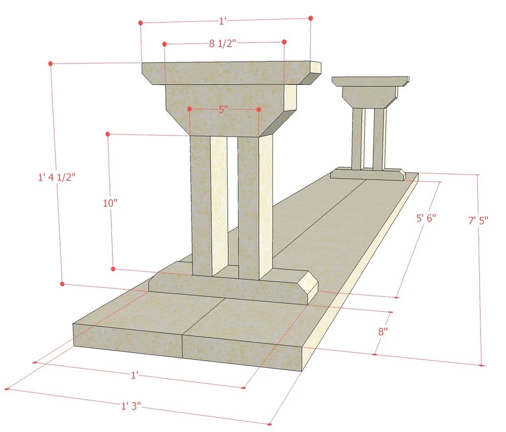 Build a striking rustic X dining table and matching bench. Free building plans that make it direct and straightforward to build your own table.