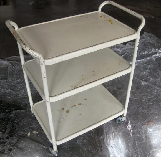 bar cart before makeover, The Palette Muse featured on Bekob