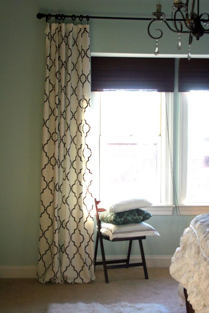 quatrefoil trelllis stenciled curtains, Home Stories A to Z