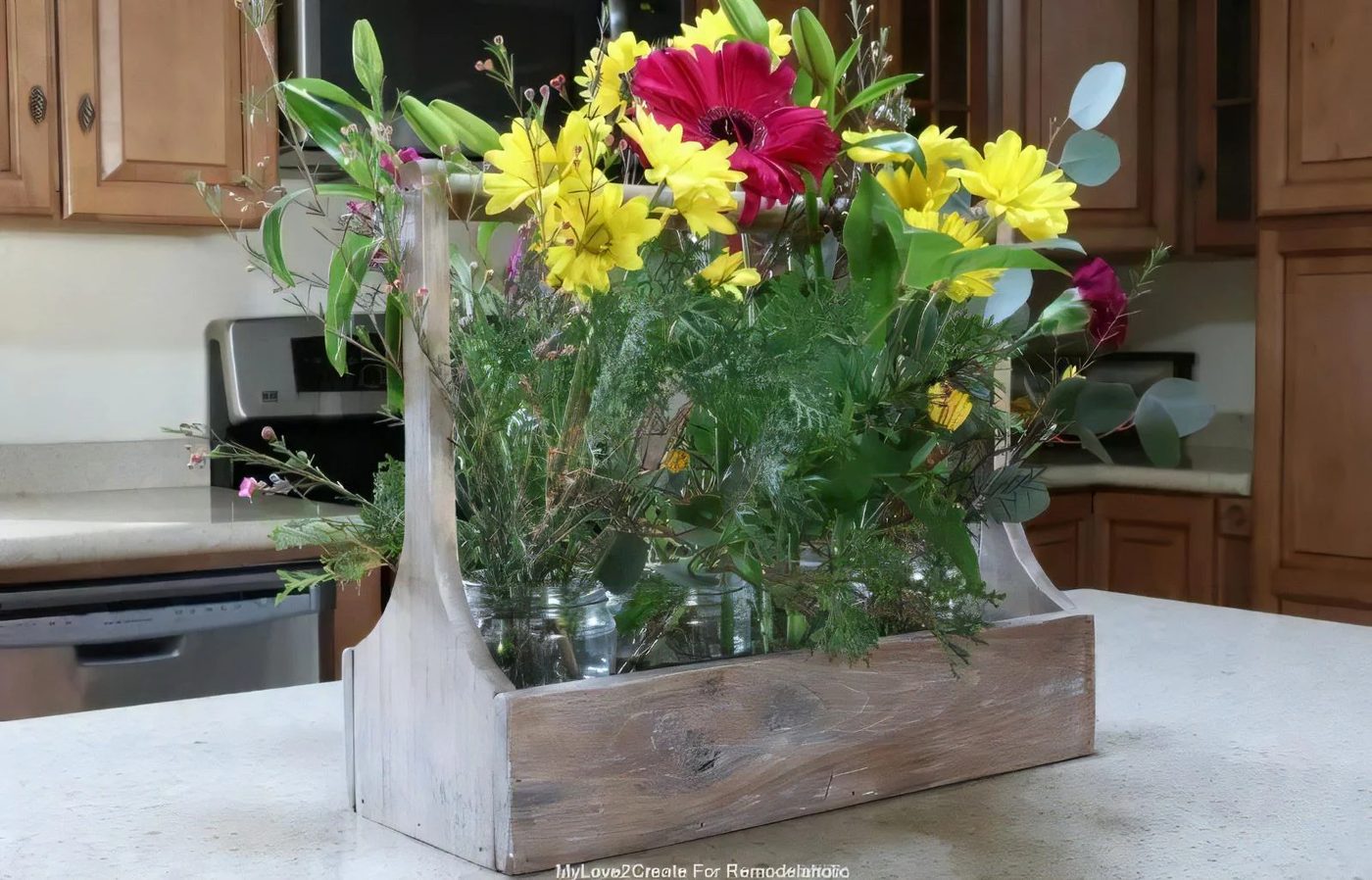 12a Antique Crate With Flowers Horizontal MyLove2Create 055712