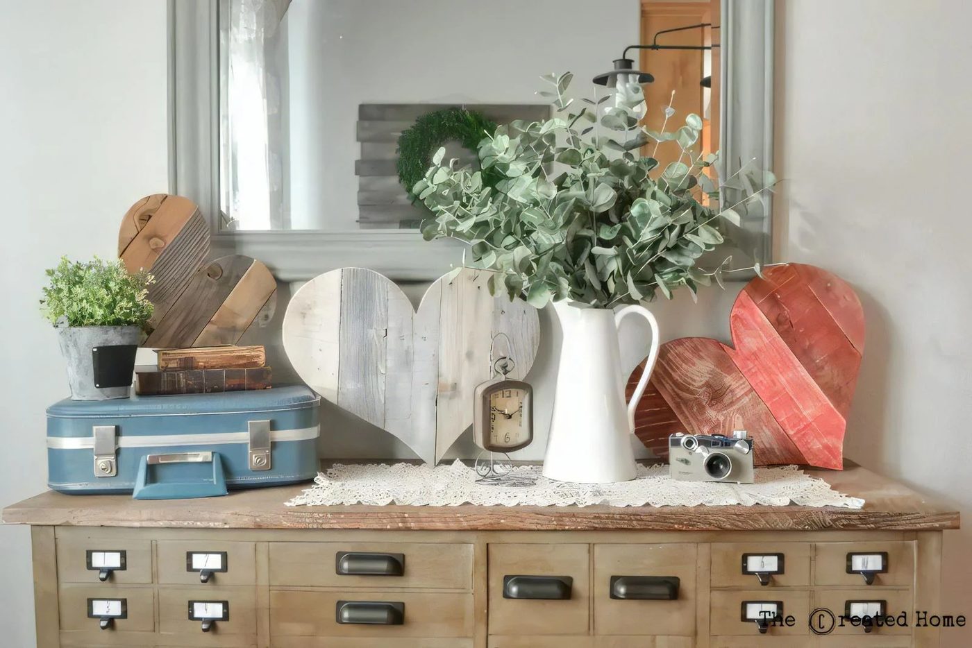 3 Diy Rustic Pallet Hearts walkthrough The Created Home On @Bekob 8 055836