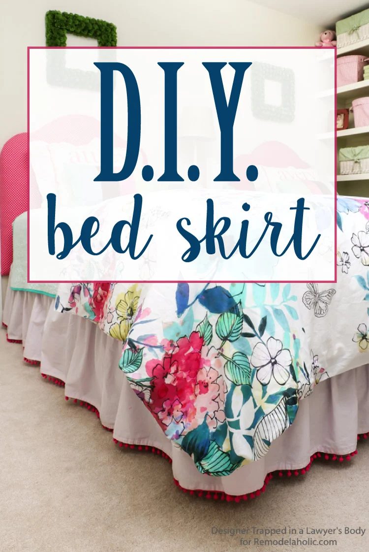 Embellished bed skirts are expensive! If you are on a modest-cost, create this semi-homemade pom pom bedskirt without breaking the bank. It's a high-end look on a modest-cost!