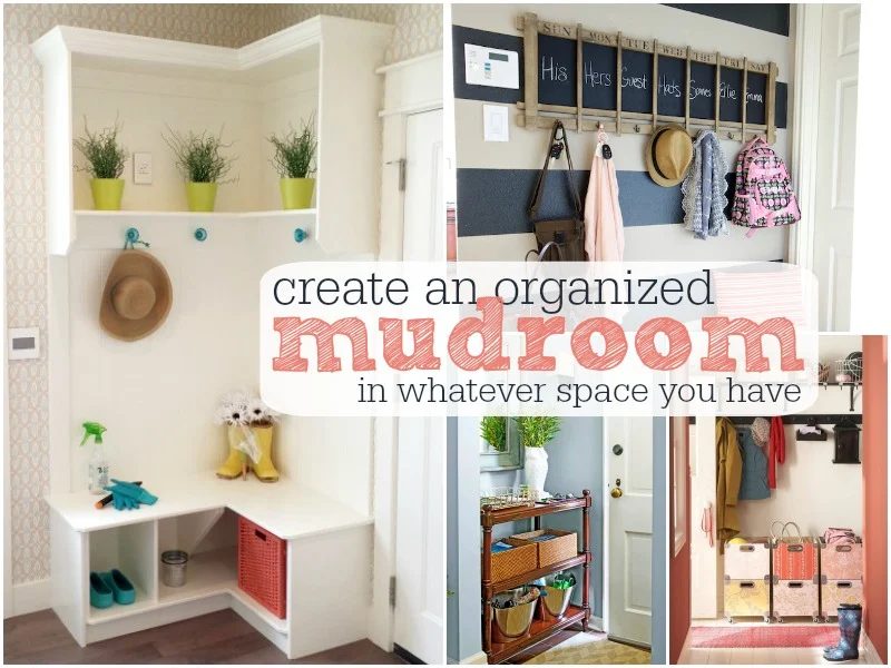 Organized Mudroom Title