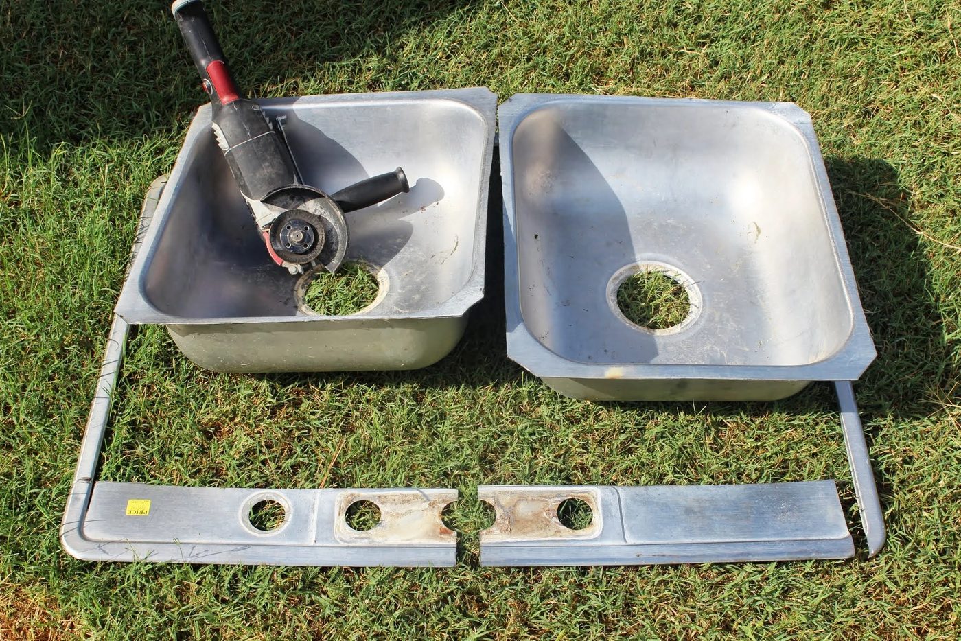 use grinder to make double sink into single sink, The Weekend Country Girl featured on Bekob