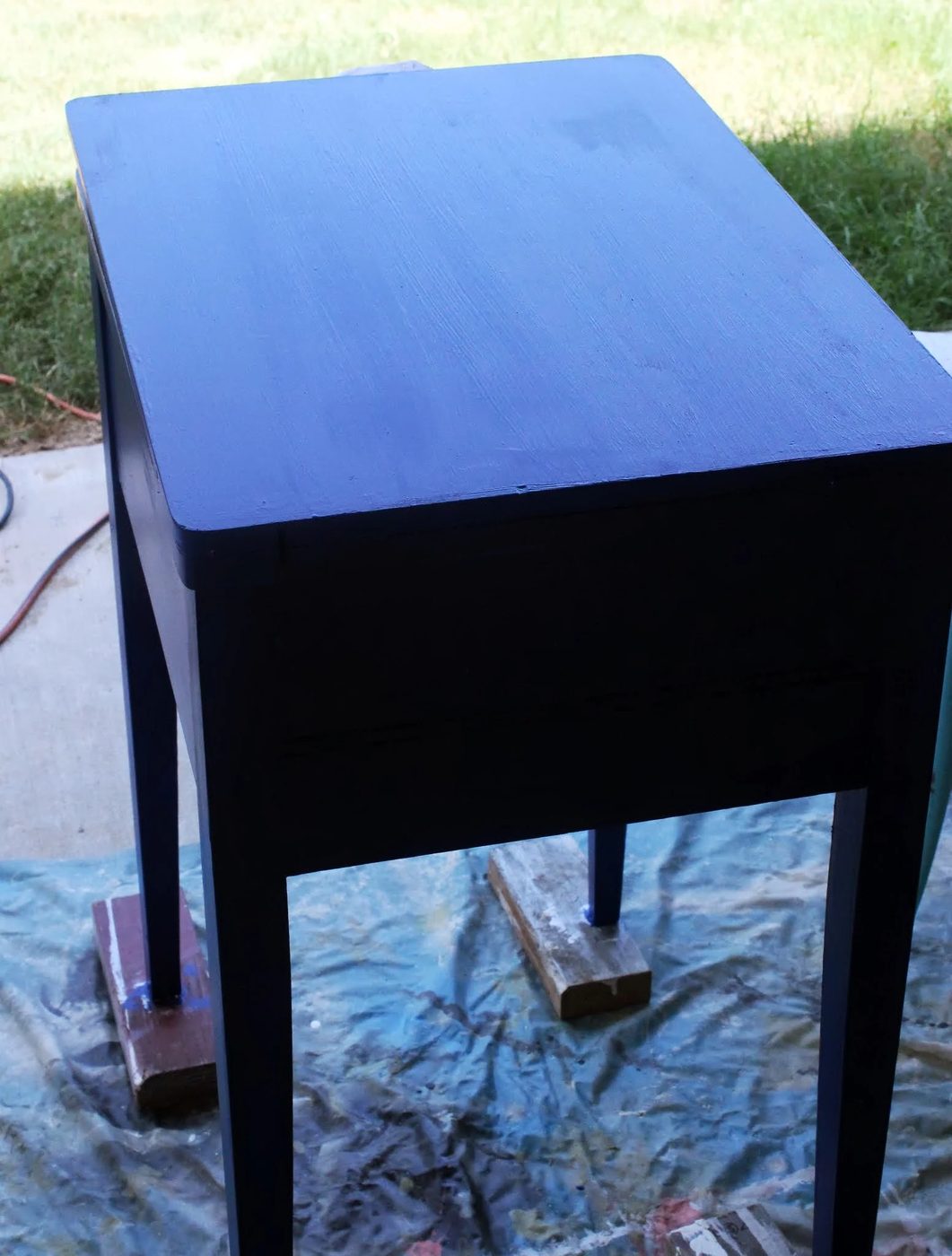 sewing table painted sailboat blue, The Weekend Country Girl featured on Bekob