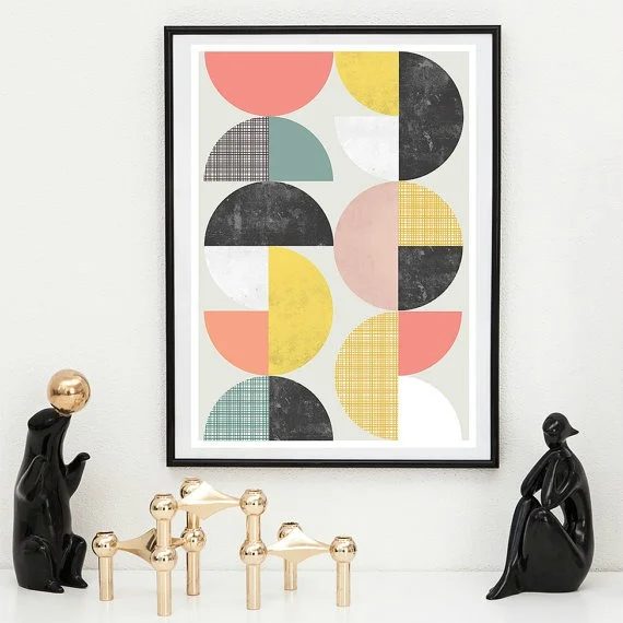 Shabby Chic Mid Century Art