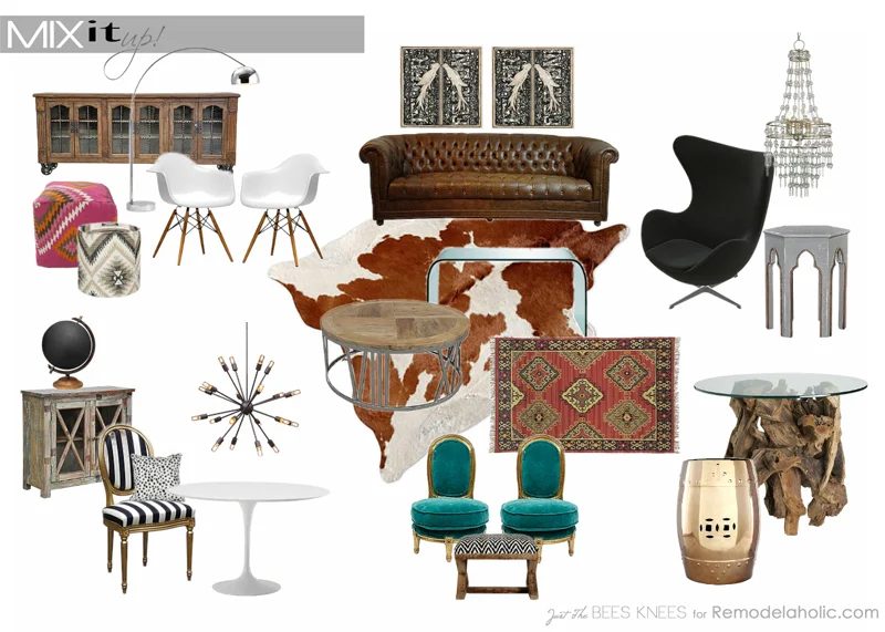 How to mix decor styles on Bekob.com