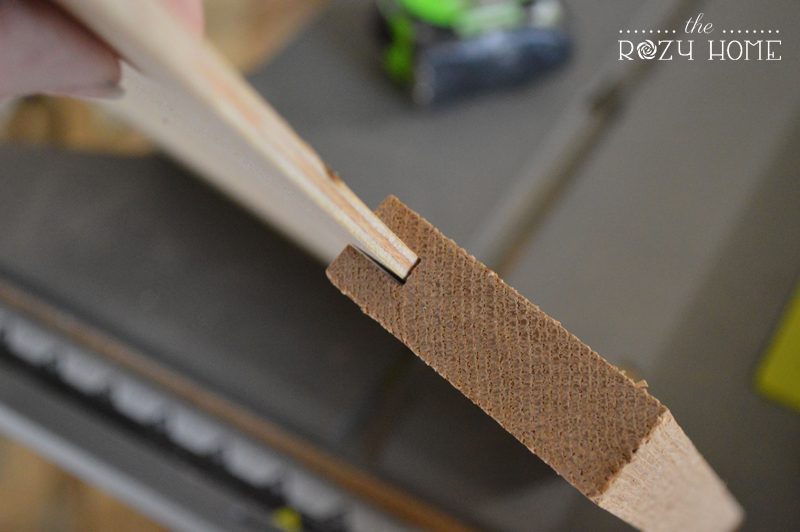 Check the dado to make sure it fits snuggly onto the plywood.