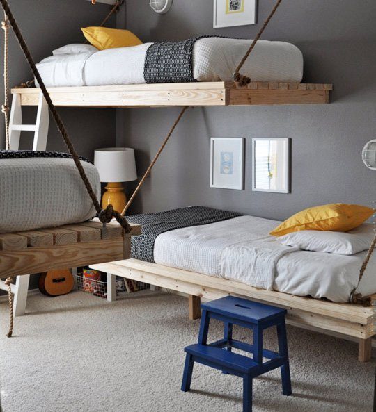 No matter the age or gender, having kids share a bedroom can be challenging. Here are 25 solid options to create the well fitted shared bedroom! 25 Stellar Shared Bedrooms for Kids