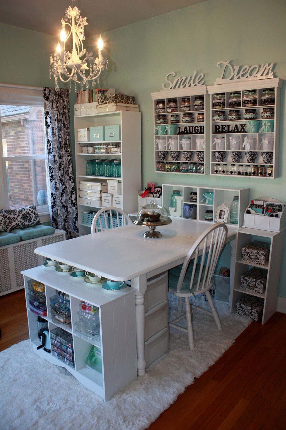 shared office craft room, Scrapbook-com