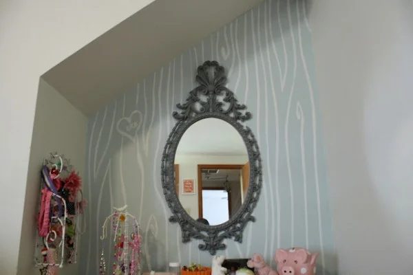 Faux Bois Hand Painted Wall