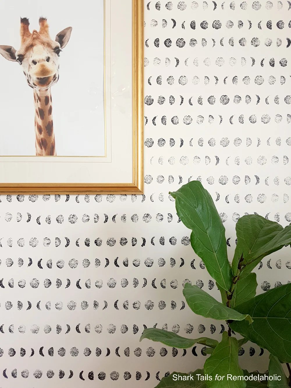 sponge stamped wallpaper accent wall, direct wall painting option