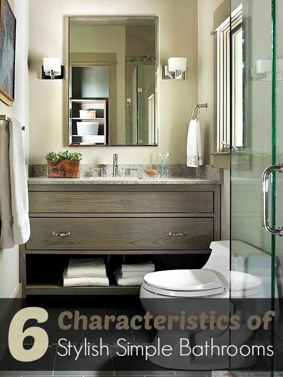 Keep maintenance low and satisfaction high by applying these principles and creating your own stylish but direct bathroom. 6 Characteristics of Stylish direct Bathrooms ~ Tipsaholi