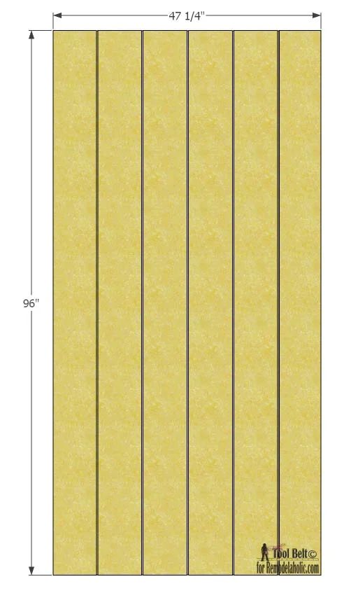 Build a striking sliding barn door with great detail using siding! Free plans and walkthrough on @Bekob