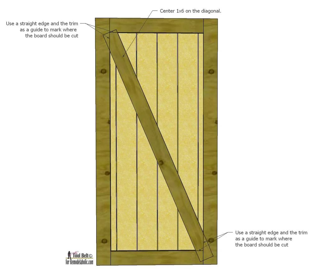 Build a striking sliding barn door with great detail using siding! Free plans and walkthrough on @Bekob