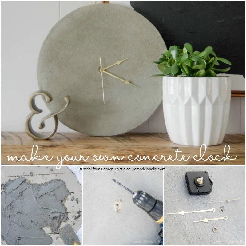 Handmade concrete clock walkthrough @Bekob