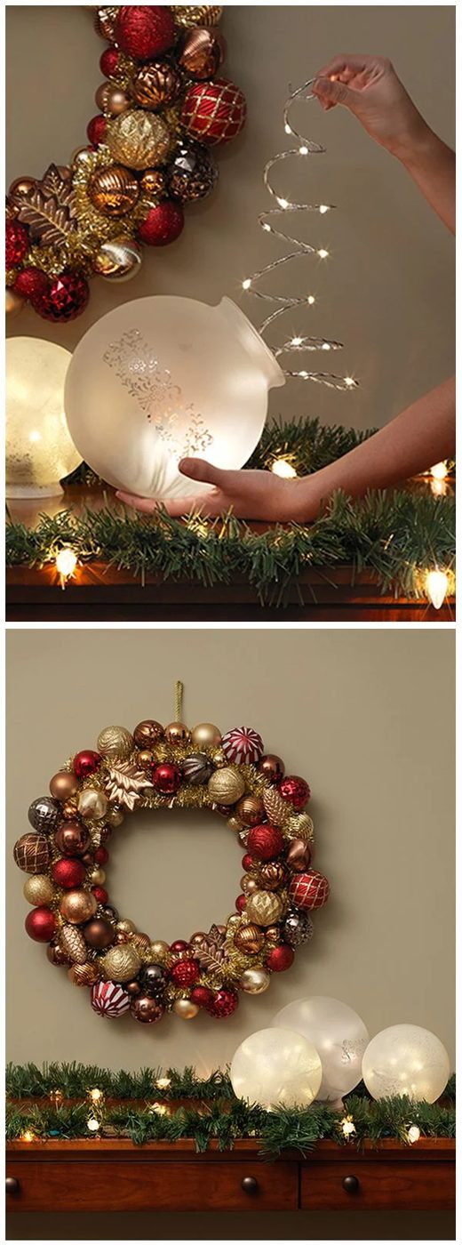 globe light winter luminaries by The Home Depot via @Bekob