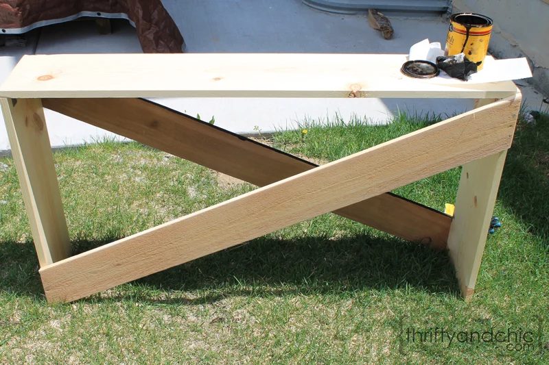 direct X sofa table Handmade building plans, featured on Bekob.com