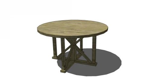 Antigua Round Table, Free Plans from The Design Confidential