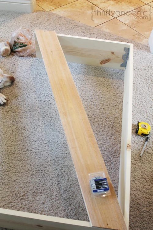 handmade X sofa table, featured on Bekob.com