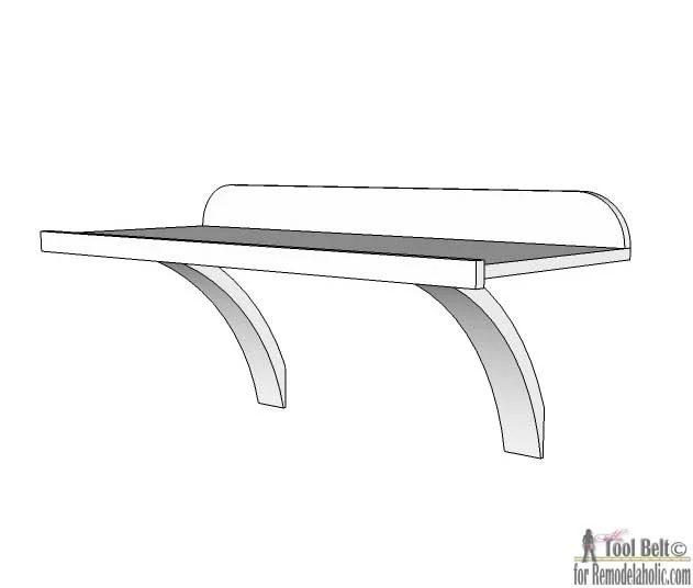 Build a direct Handmade wall desk to create a functional office nook or homework station. Free plans on @Bekob.