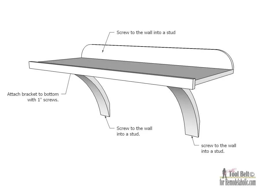 Build a direct Handmade wall desk to create a functional office nook or homework station. Free plans on @Bekob.