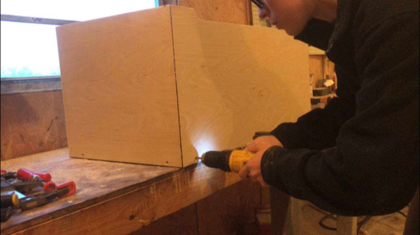 Woodshop Diaries Toy Box Screw Bottom In Place