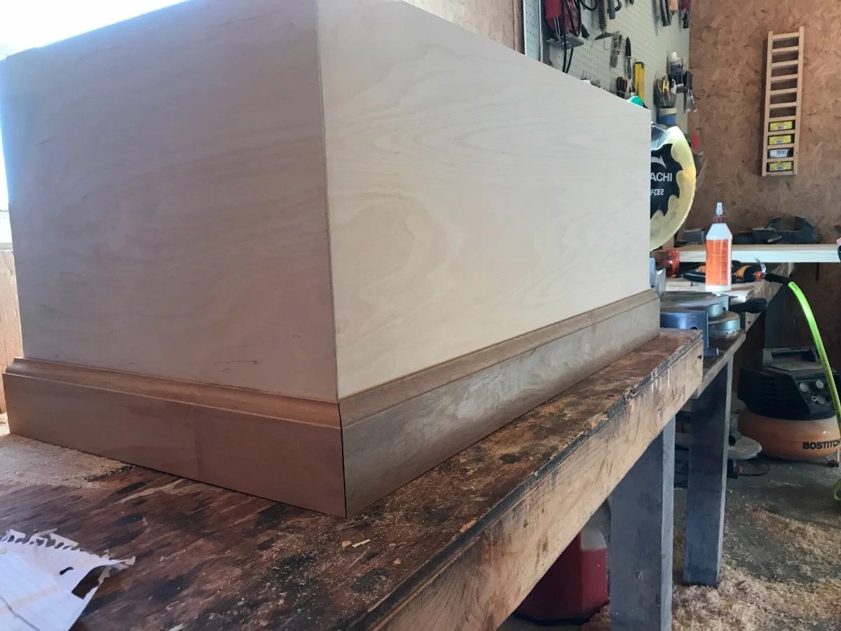 Woodshop Diaries Toy Box Baseboard Trim