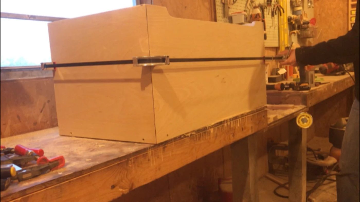 Woodshop Diaries Toy Box Clamp Up