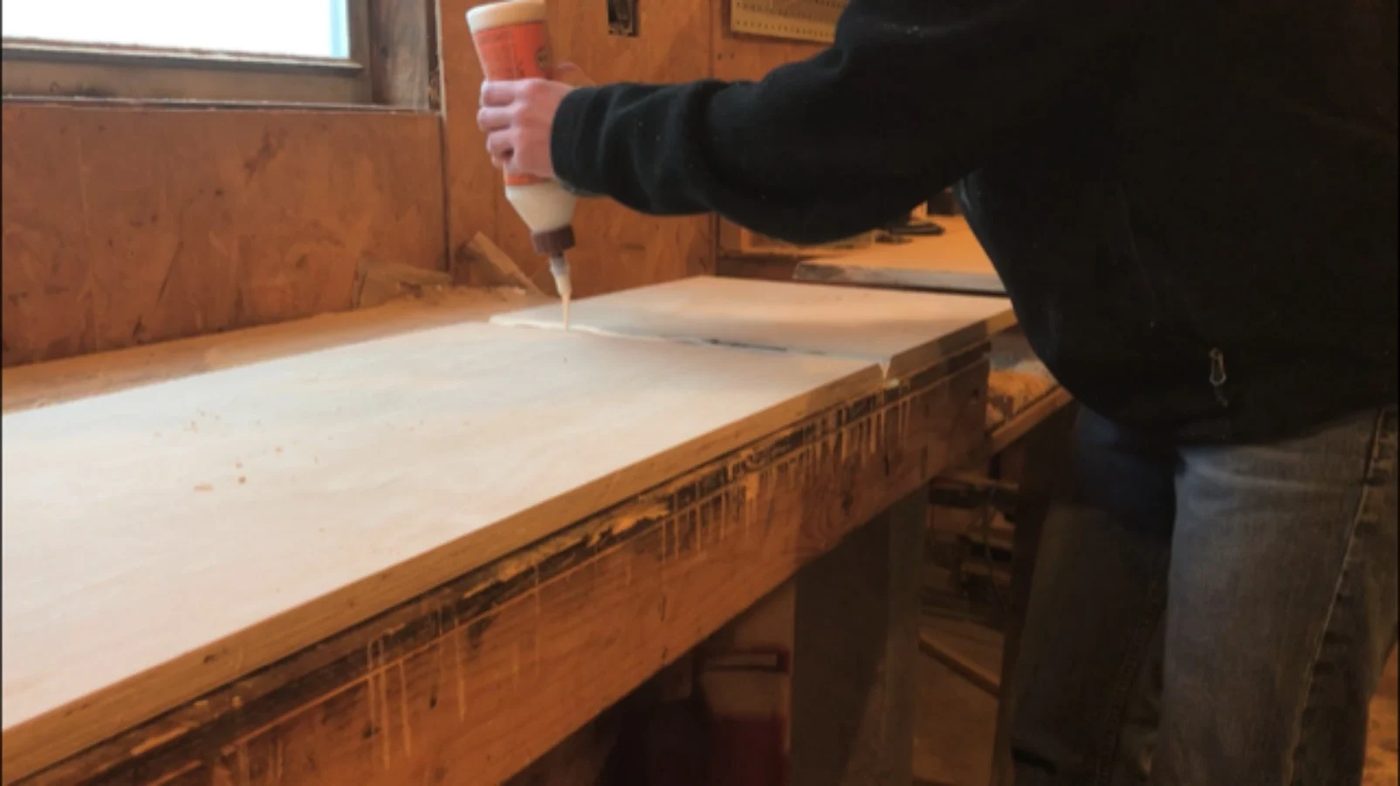 Woodshop Diaries Toy Box Glue Mitered Corners