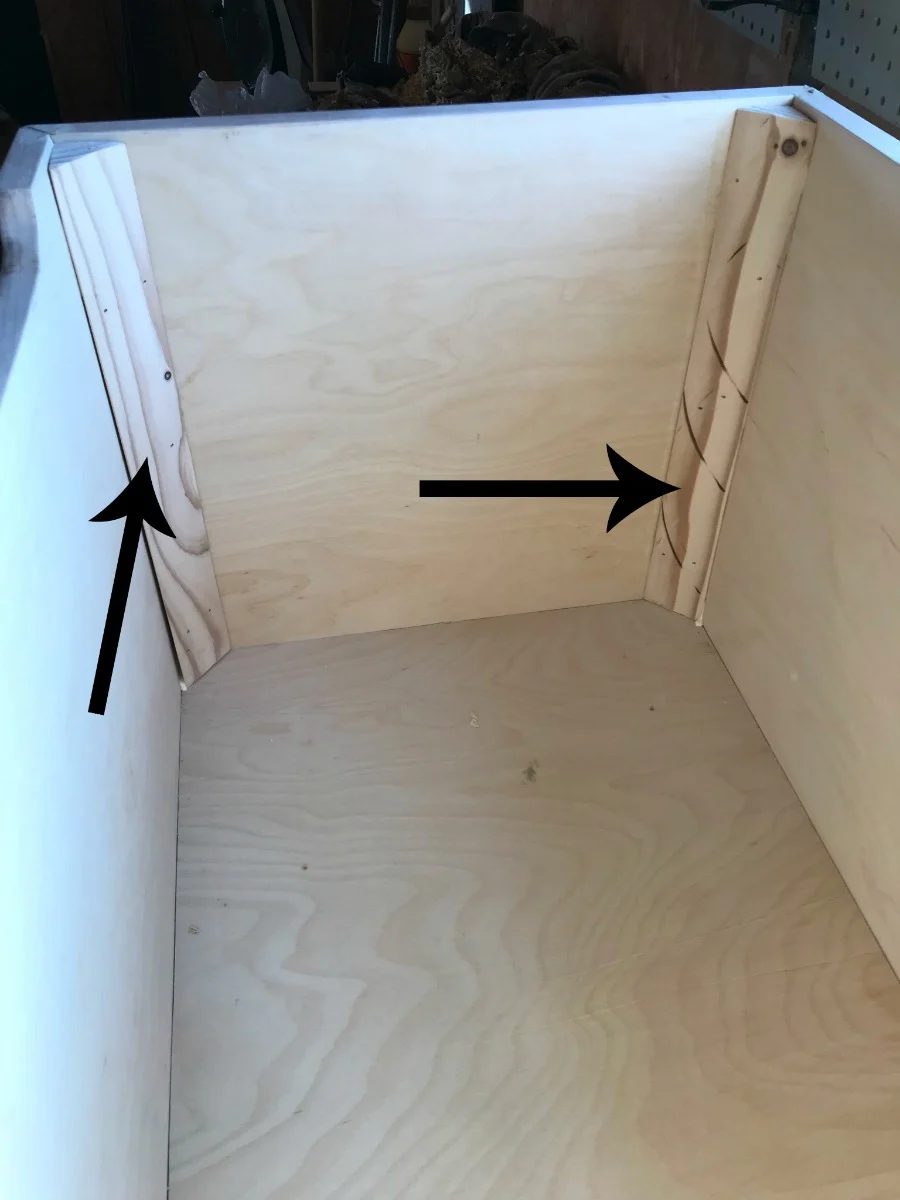 Woodshop Diaries Toy Box Inside Corners