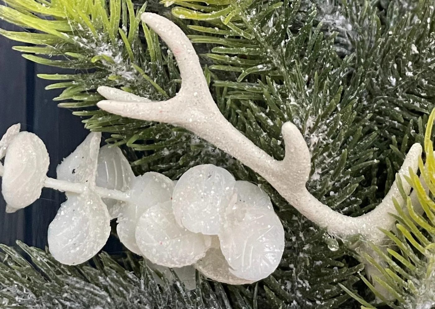 direct Handmade Dollar Tree Christmas Wreath walkthrough Woodland Mini Antler Ornaments, Bekob