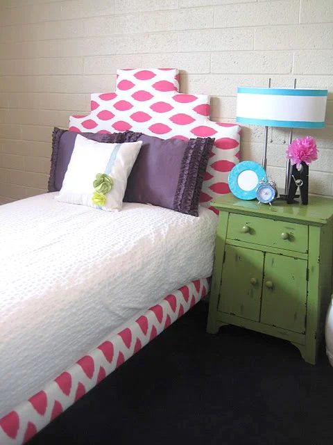 little girls upholstered bed