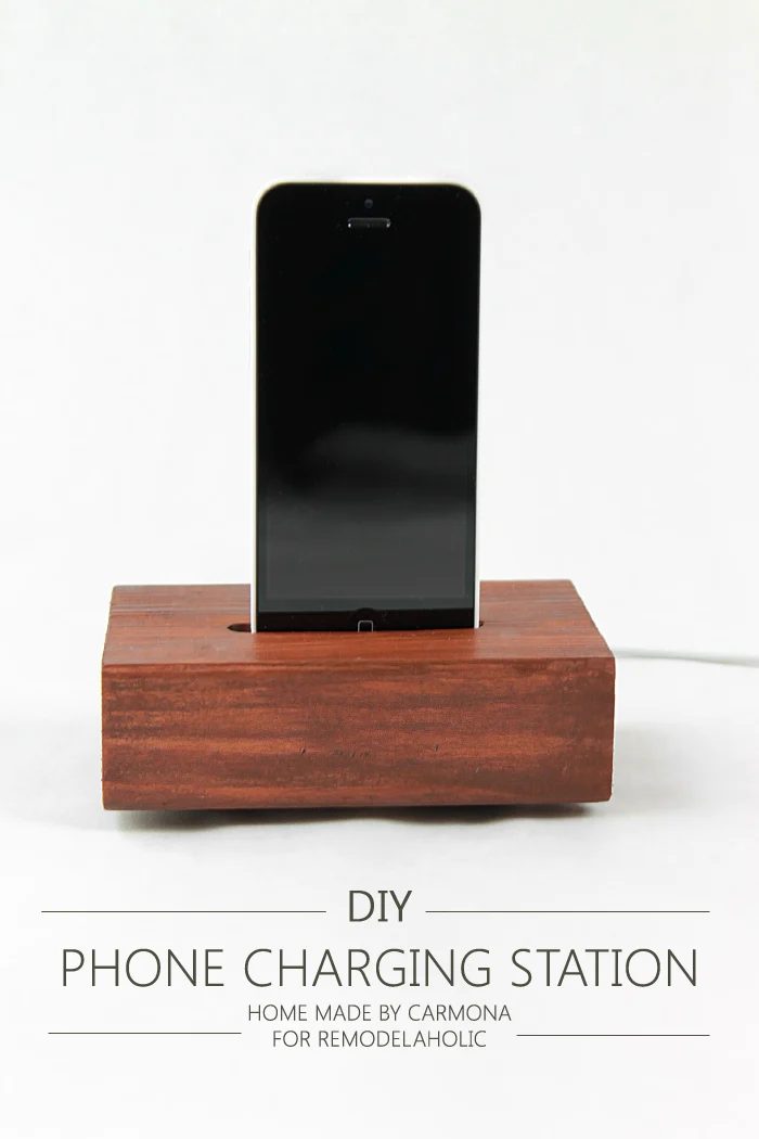 Phone Charging Station walkthrough - This will only take about 15 minutes of hands-on time and it only costs a few bucks since you can use scraps! Great gift option, too.
