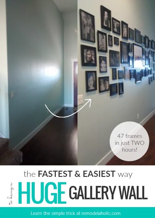 How To Quickly And Easily Hang A Huge Gallery Wall Of Frames @Bekob