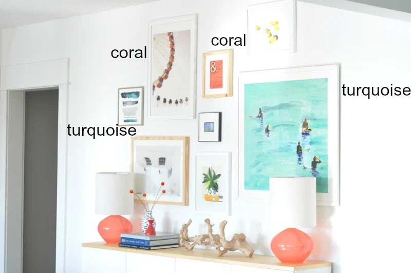 How to Choose a Color Palette for a Gallery Wall by House Updated featured on Bekob