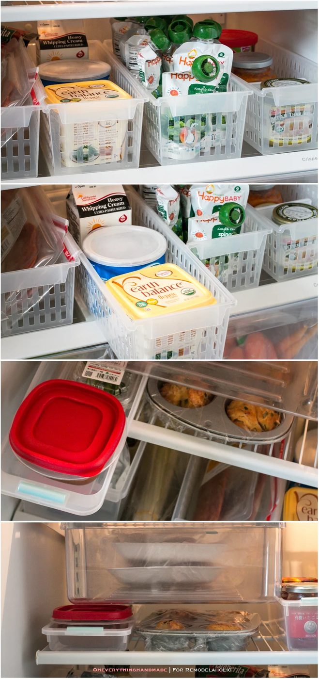 Fridge Organizing Tips- Use all spaces possible
