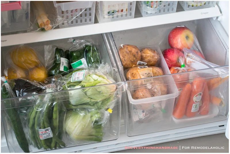 Fridge Organizing Tips- Veggie Storage