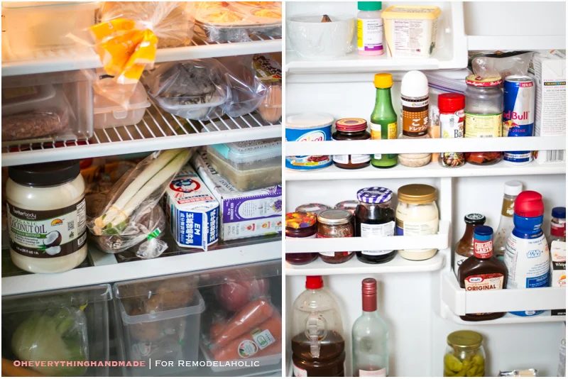 Fridge Organizing Tips - Before