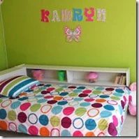 girls bright bedroom