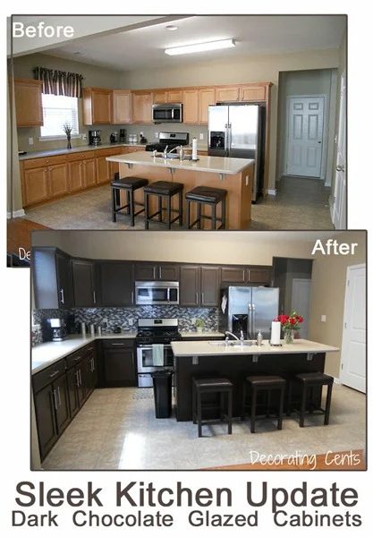 before-and-after-chocolate-brown-kitchen-rustoleum-kit-copy