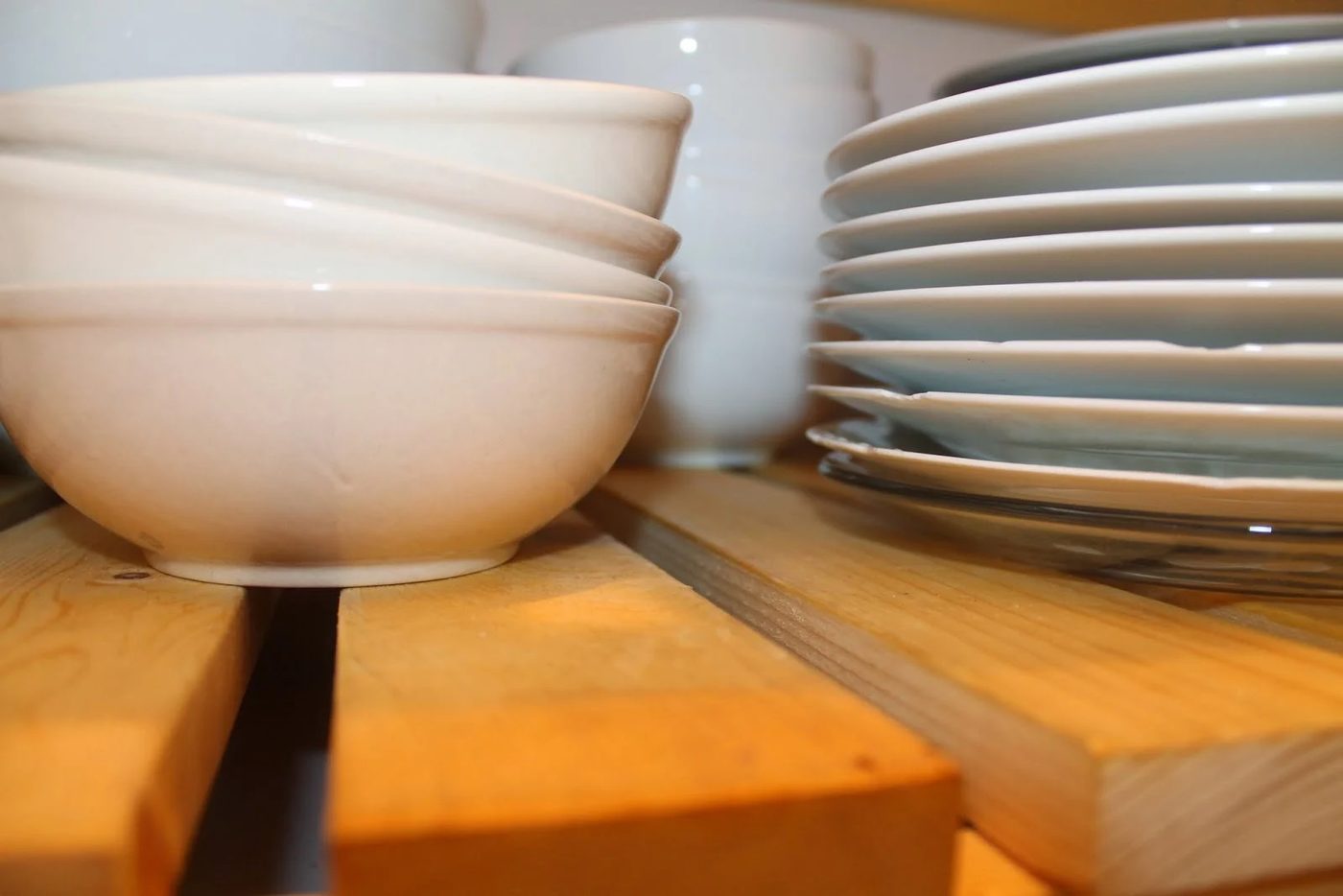detail of handmade wood slat pantry shelving, Girl Meets Carpenter on @Bekob