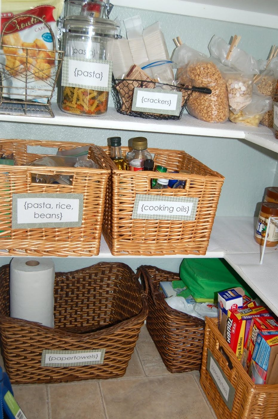 reorganized pantry