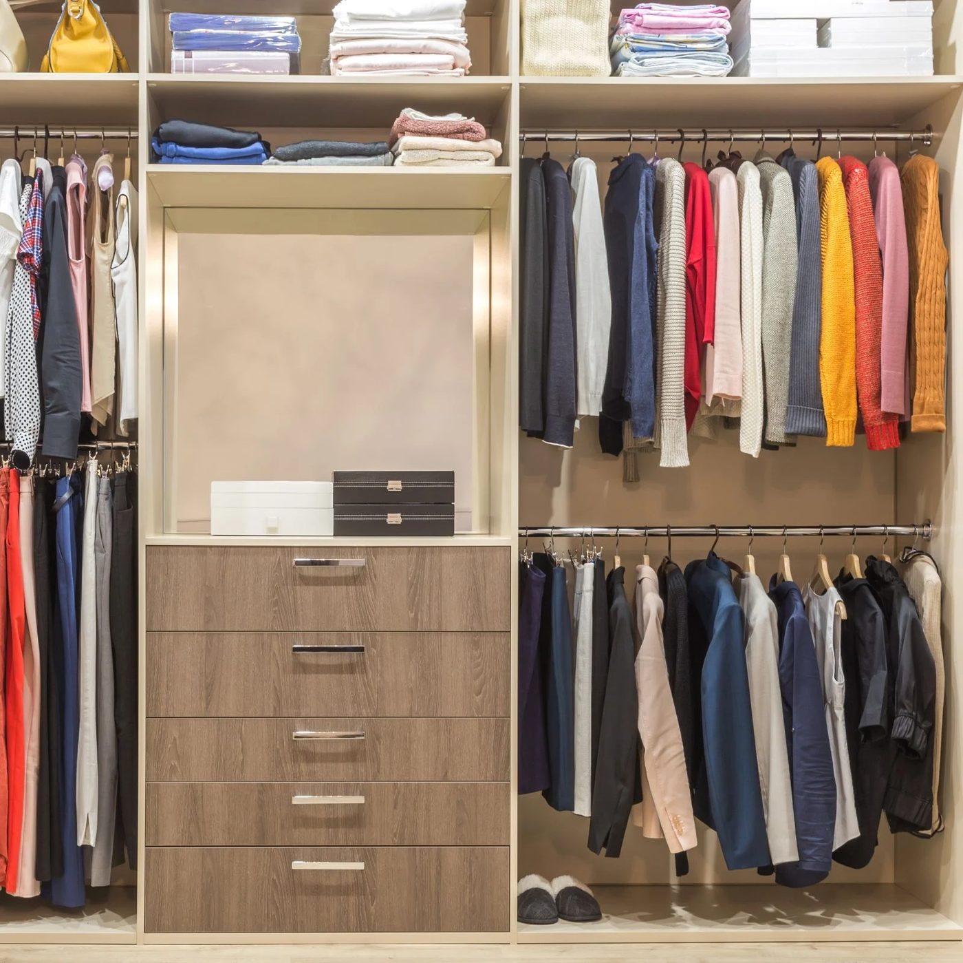 Organize Closet Double Rod Shutterstock 767573275 Small Closet Organization options