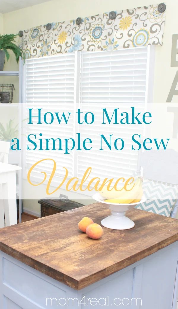 How To Make A direct No Sew Valance or Curtains