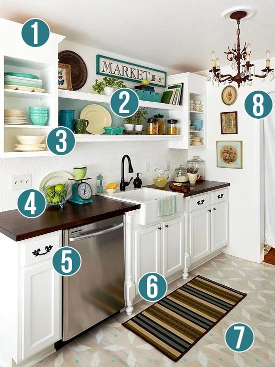Get This Look: Luxury and Style in a Small Kitchen | Bekob.com #getthislook #smallkitchen #decorating #tips @Bekob